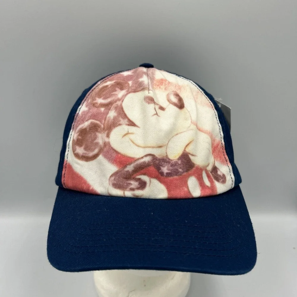 Disney Patriotic Mickey Mouse Stars & Stripes Baseball Cap Trucker Navy Slide OS